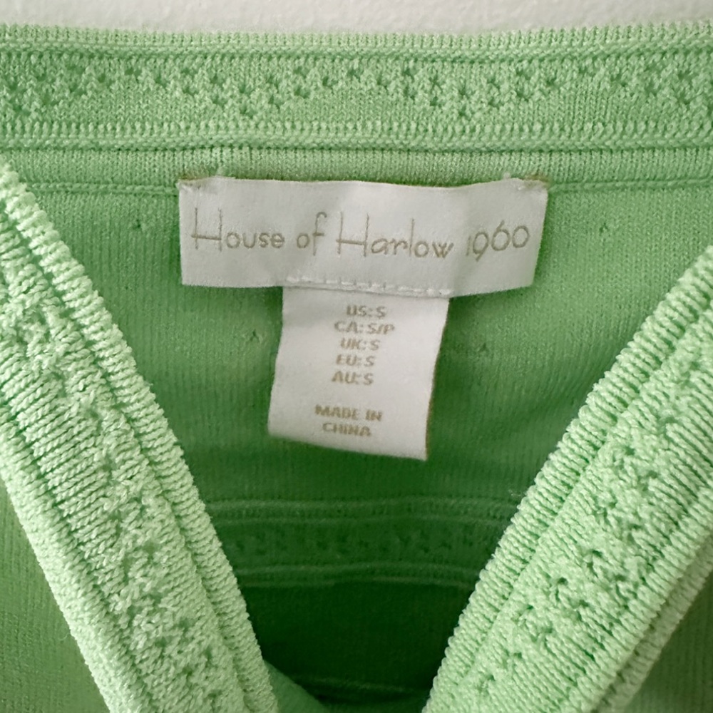 House of Harlow 1960 2-Piece Green Midi Skirt Set Size S - Picture 7 of 8